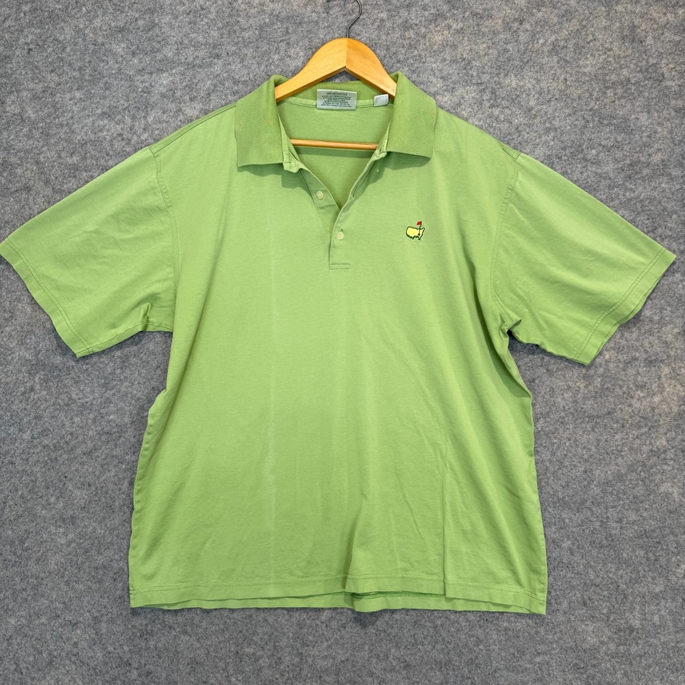VTG Augusta National Golf Club The Masters Polo Shirt Mens Large Mercerized 90s